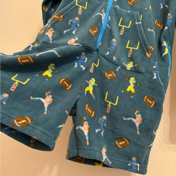 Chubbies The Armchair Quarterback Fleece Football Onesie